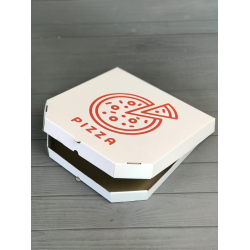 Коробка для піци з малюнком Pizza 350Х350Х35 мм (Червона печатка) Коробка для піци з малюнком Pizza 350Х350Х35 мм (Червона печатка)