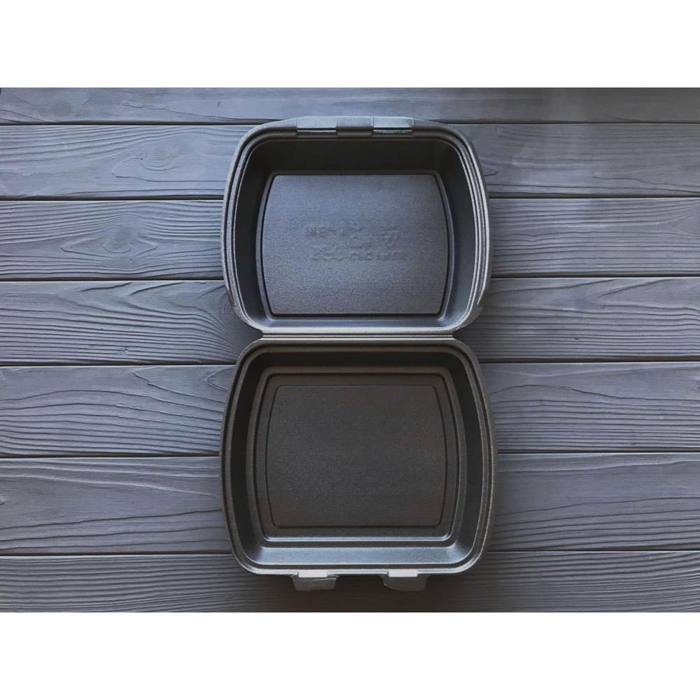 Ланч-бокс одноразовый МB1 чорний 240x210x70 мм.(150 шт)