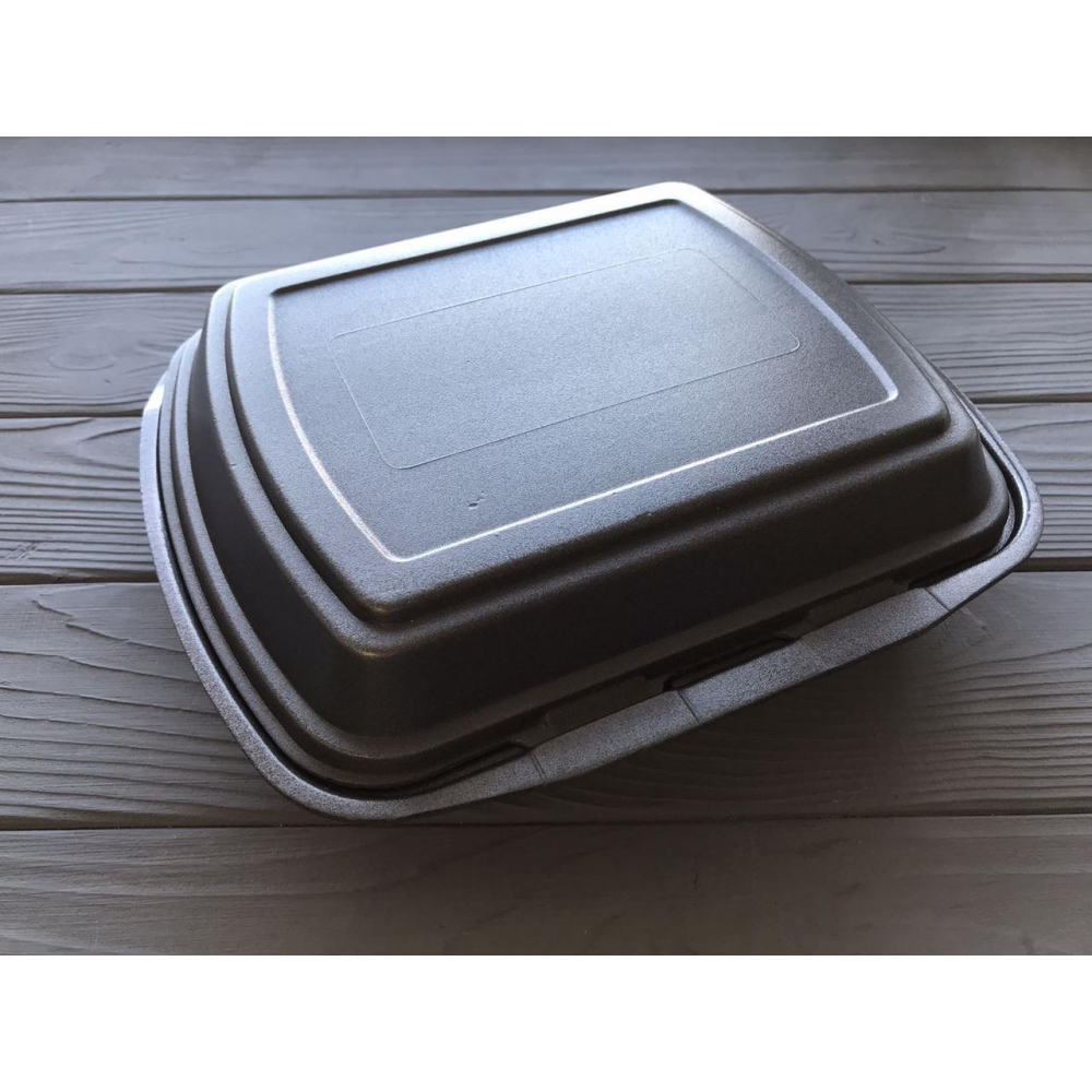 Ланч-бокс одноразовый МB1 чорний 240x210x70 мм.(150 шт)