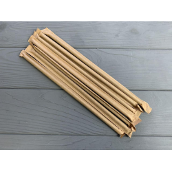 Трубочка в індивідуальній упаковці крафт, фрешка, чорна 300 шт