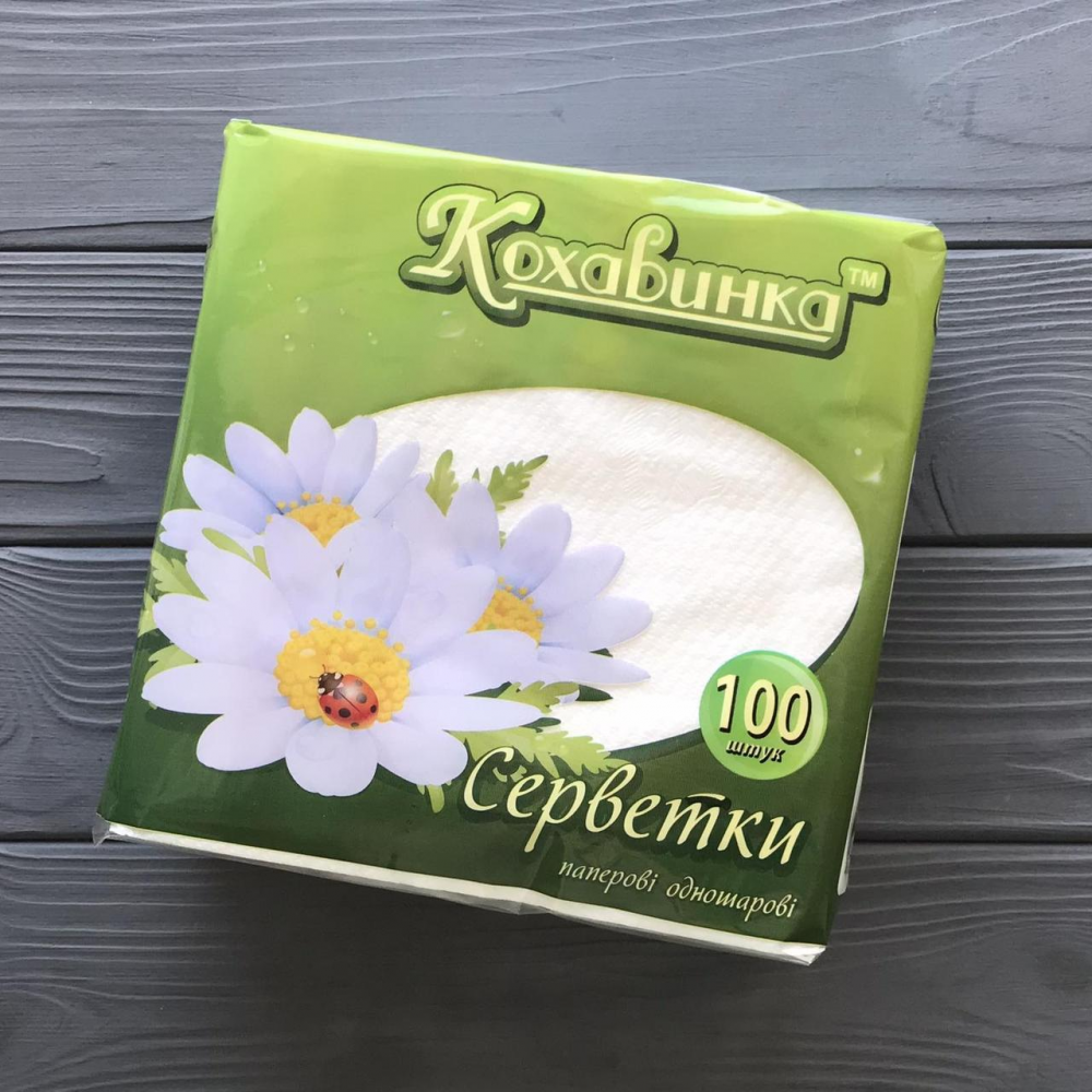 Серветка одношаровая 