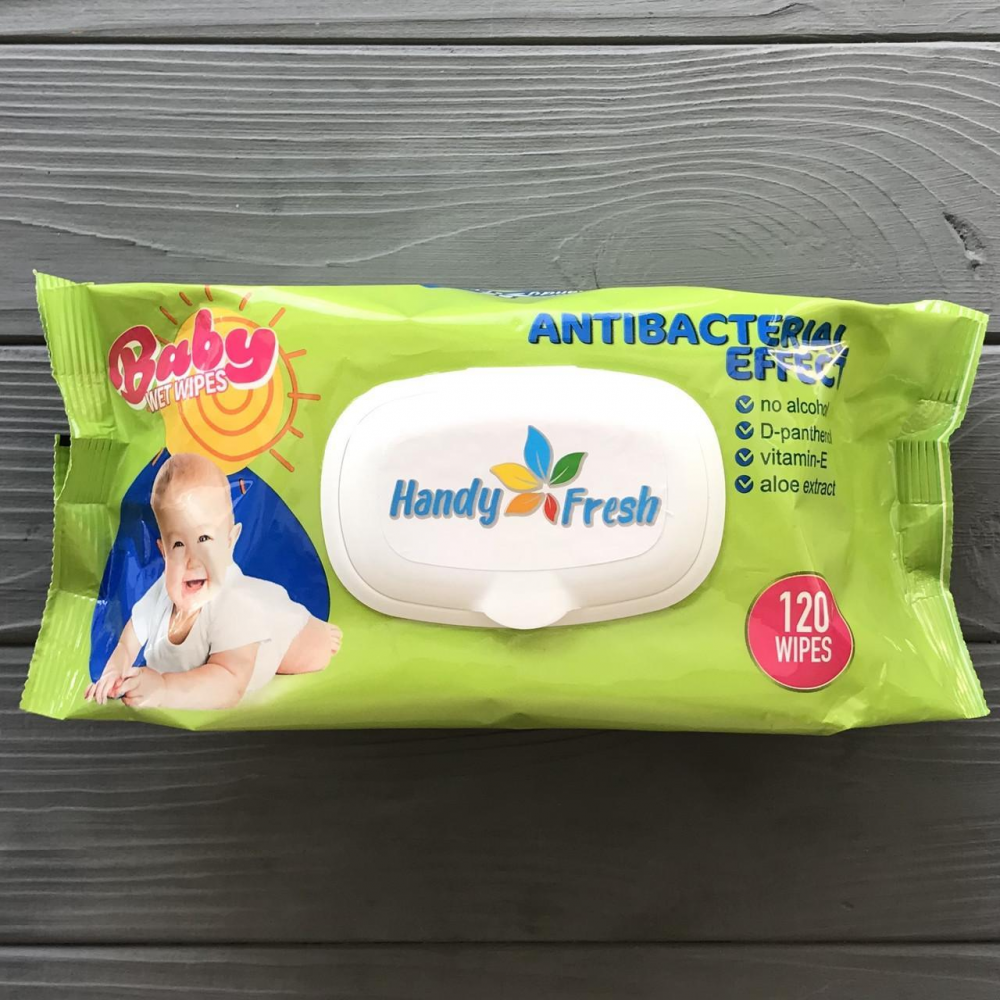 Влажная салфетка а-120 baby antibacterial 