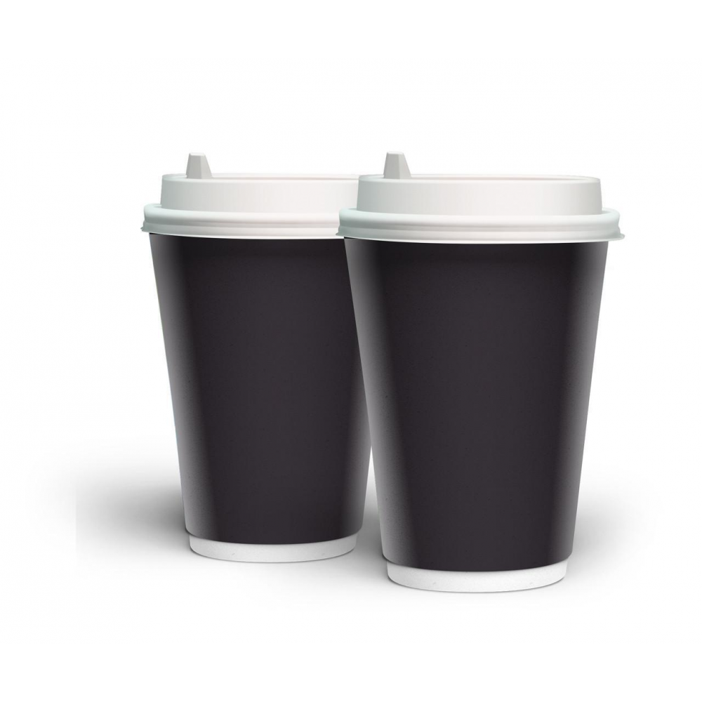 Double wall склянку Чорний 185 мл (двошаровий)