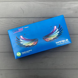 Рукавички Nytrilex блакитні M (100шт/уп) нестерильні Рукавички Nytrilex блакитні M (100шт/уп) нестерильні