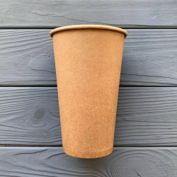 Стакан крафт одношаровий 500мл KV 88мм (50/1500) Стакан крафт одношаровий 500мл KV 88мм (50/1500)
