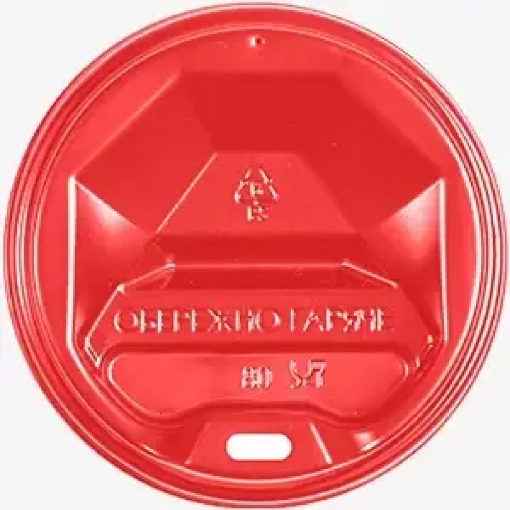 Кришка для стакана 91 мм червона