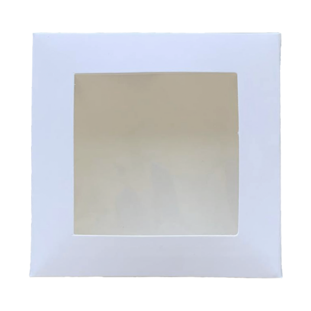Коробка для цукерок біла 110х110х37 KPK60