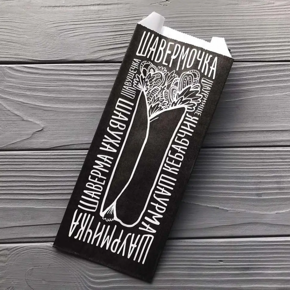 Упаковка для Шаурми 220х90х50 мм 40гр/м2 (середня щільність) 2300Ф