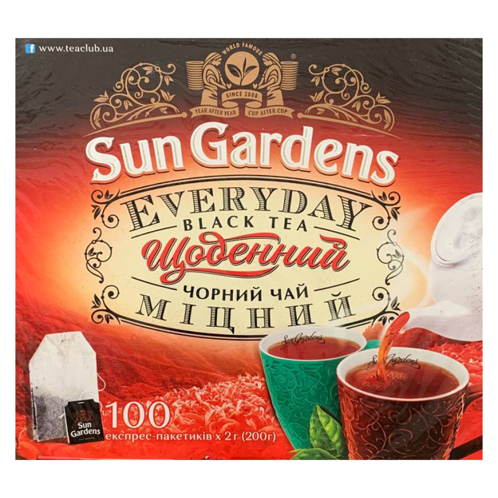 Чай Sun Gardens чорний (100пак.)