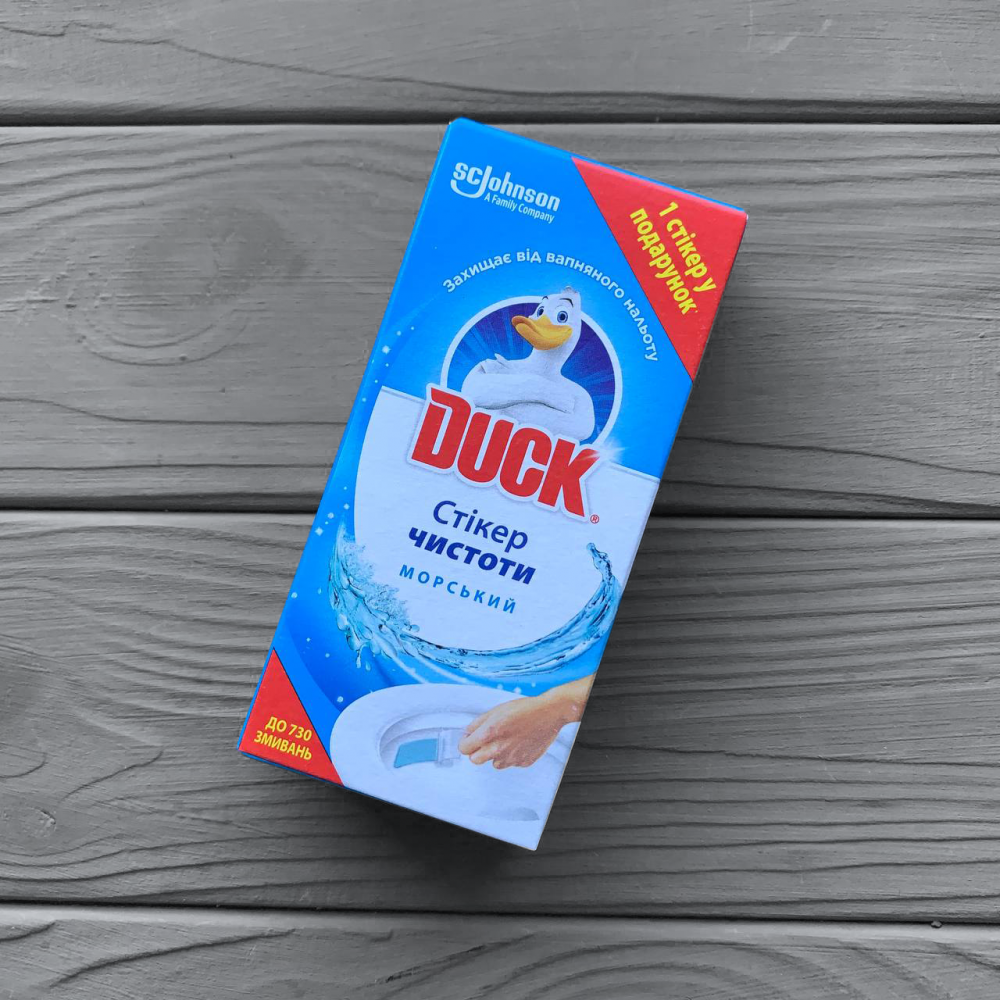 Стикер чистоты для унитаза 3+1 шт DUCK