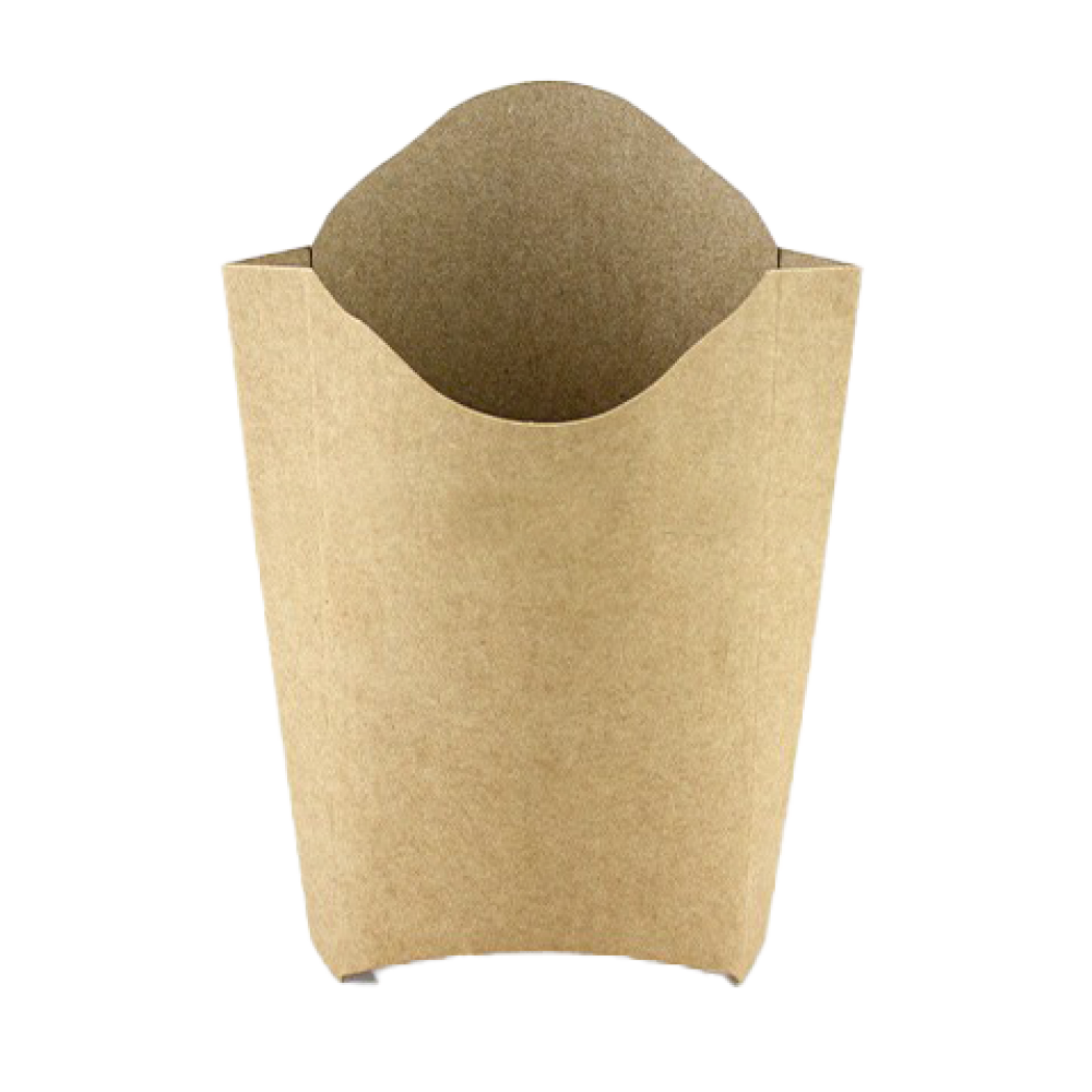 PLFK2 Упаковка для картофеля фри картона крафт MIDI (25-50шт/уп/525-2000шт/ящ)