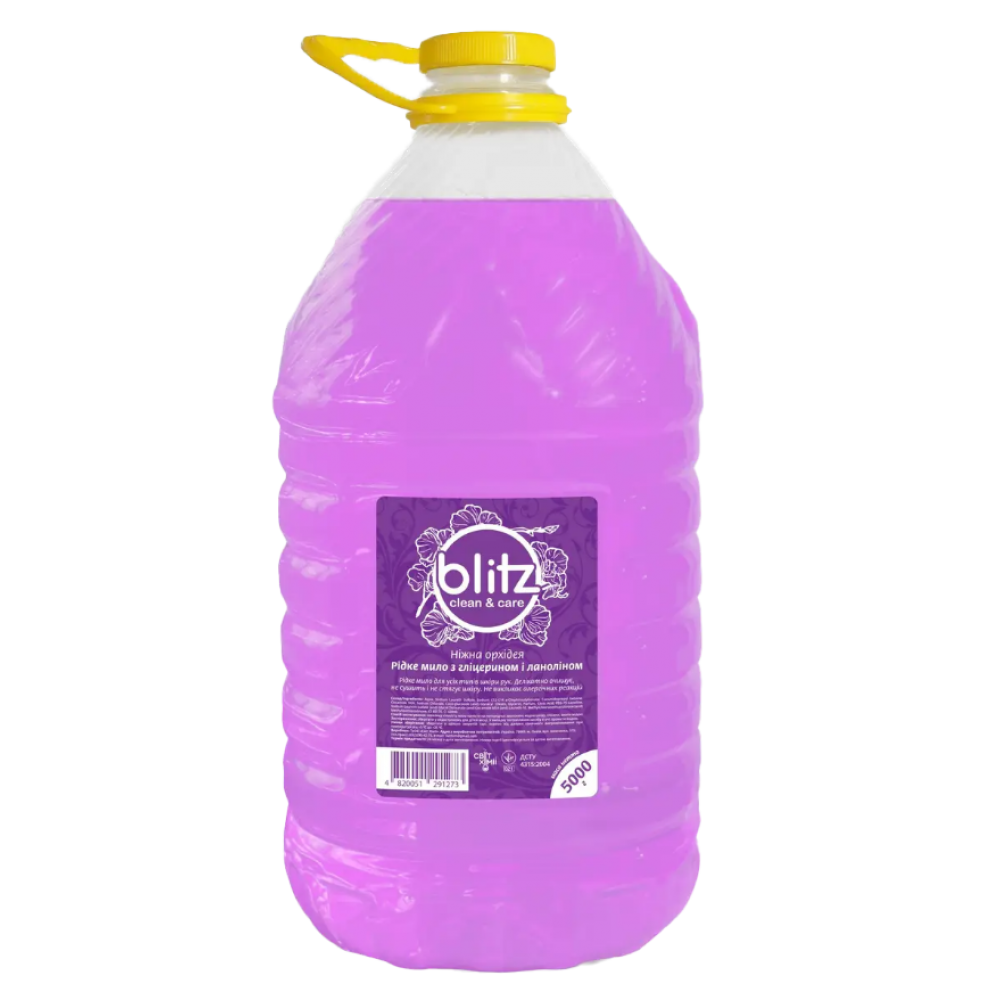 Жидкое мыло «Blitz» Нежная Орхидея 5л ПЭТ бутылка
