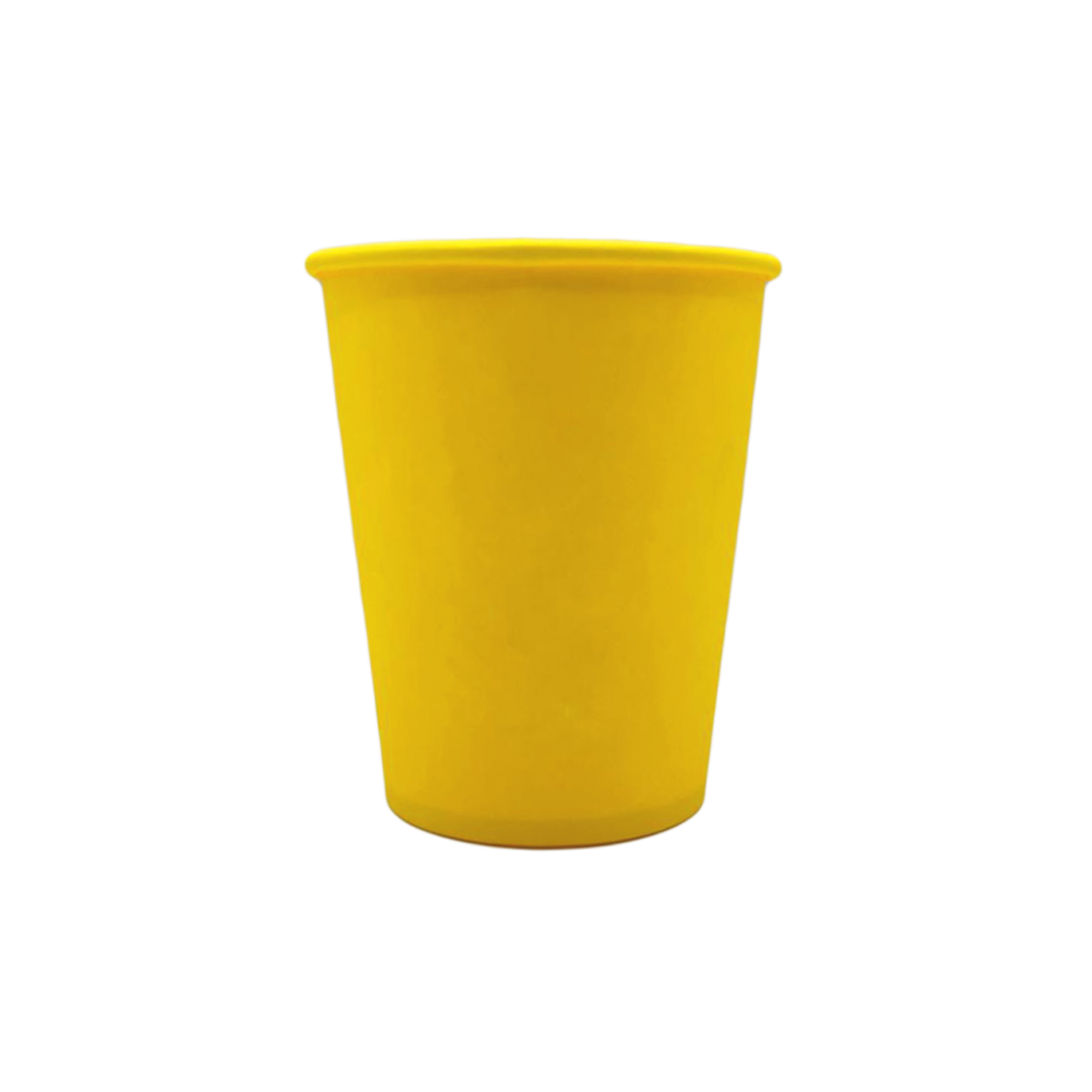 Стакан однослойный Maxi Yellow 250мл (50шт/уп|35уп/ящ) 80мм UMY250