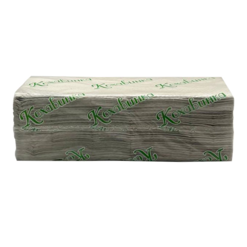 Паперові рушники V сірі Кохавинка (170шт/25ящ)