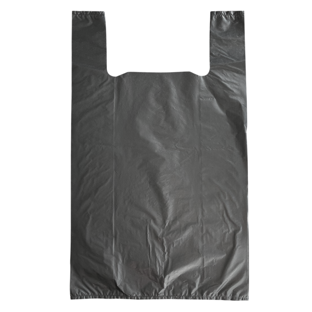 Пакет майка 34х57см 25мкм HDPE черный без печати (50шт/уп|500шт/ящ) СHP064