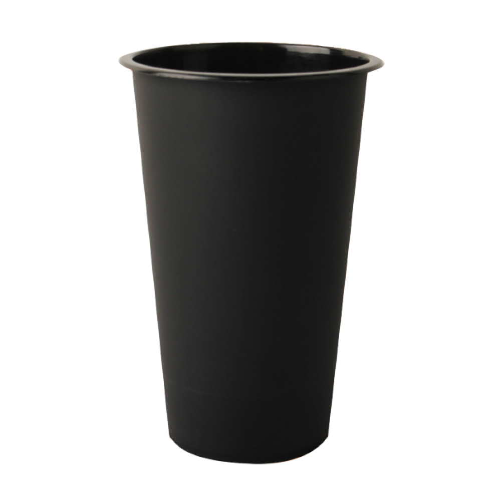 Стакан Bubble Tea 700мл ЧОРНИЙ Ø90мм (рівне дно) 25шт/уп|500шт/ящ
