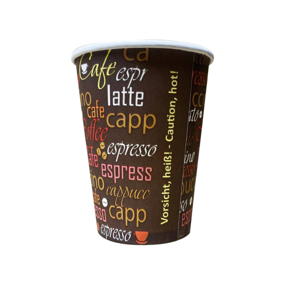 Стакан однослойный Hot Coffee 400 мл T400H (50шт/уп|1000шт/ящ) 91мм