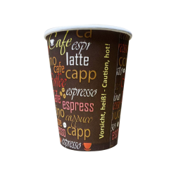 Стакан одношаровий Hot Coffee 400 мл T400H (50шт/уп|1000шт/ящ) 91мм