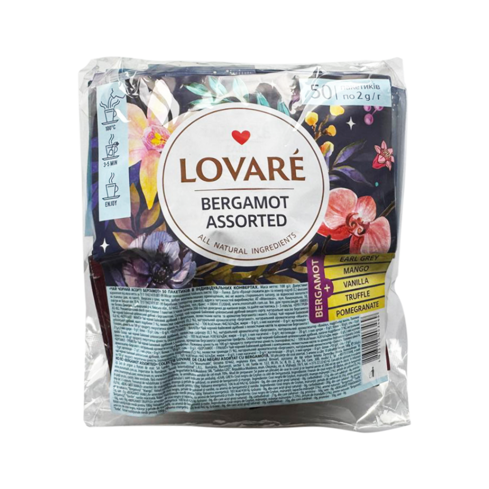 Чай lovare бергамот ассорти lovare