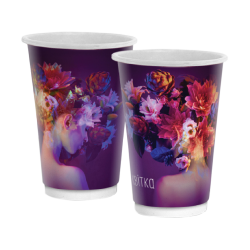 Double wall стакан Цветок 500 мл (двухслойный) 20/300 90мм FC