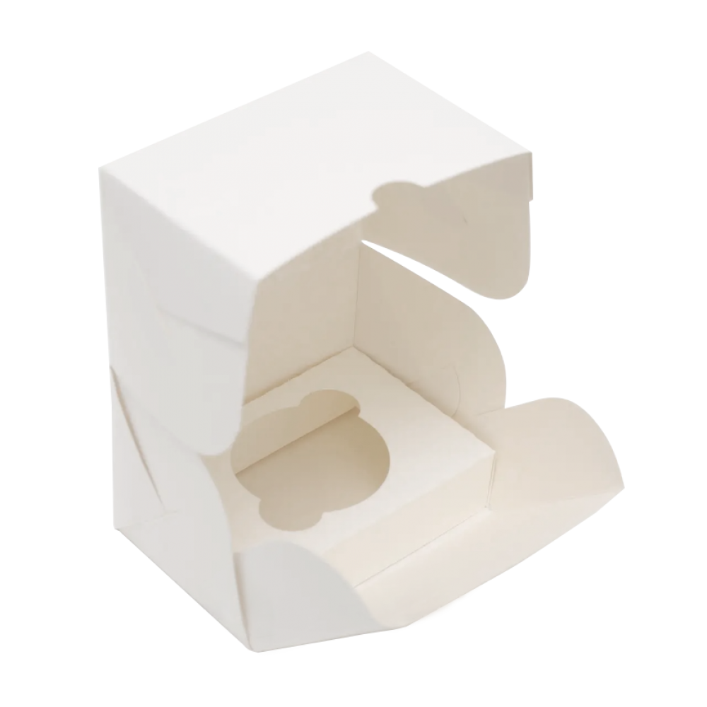 Коробка для кексу 120х85х90 мм біла KPM25