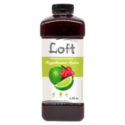 Фруктовая база для напитков Loft Клюква-Лайм бутылка 1,25л