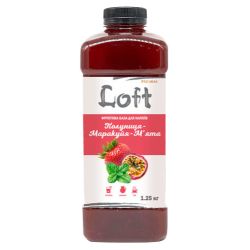 Фруктовая база для напитков Loft Клубника-Маракуйя-Мята бутылка 1,25л