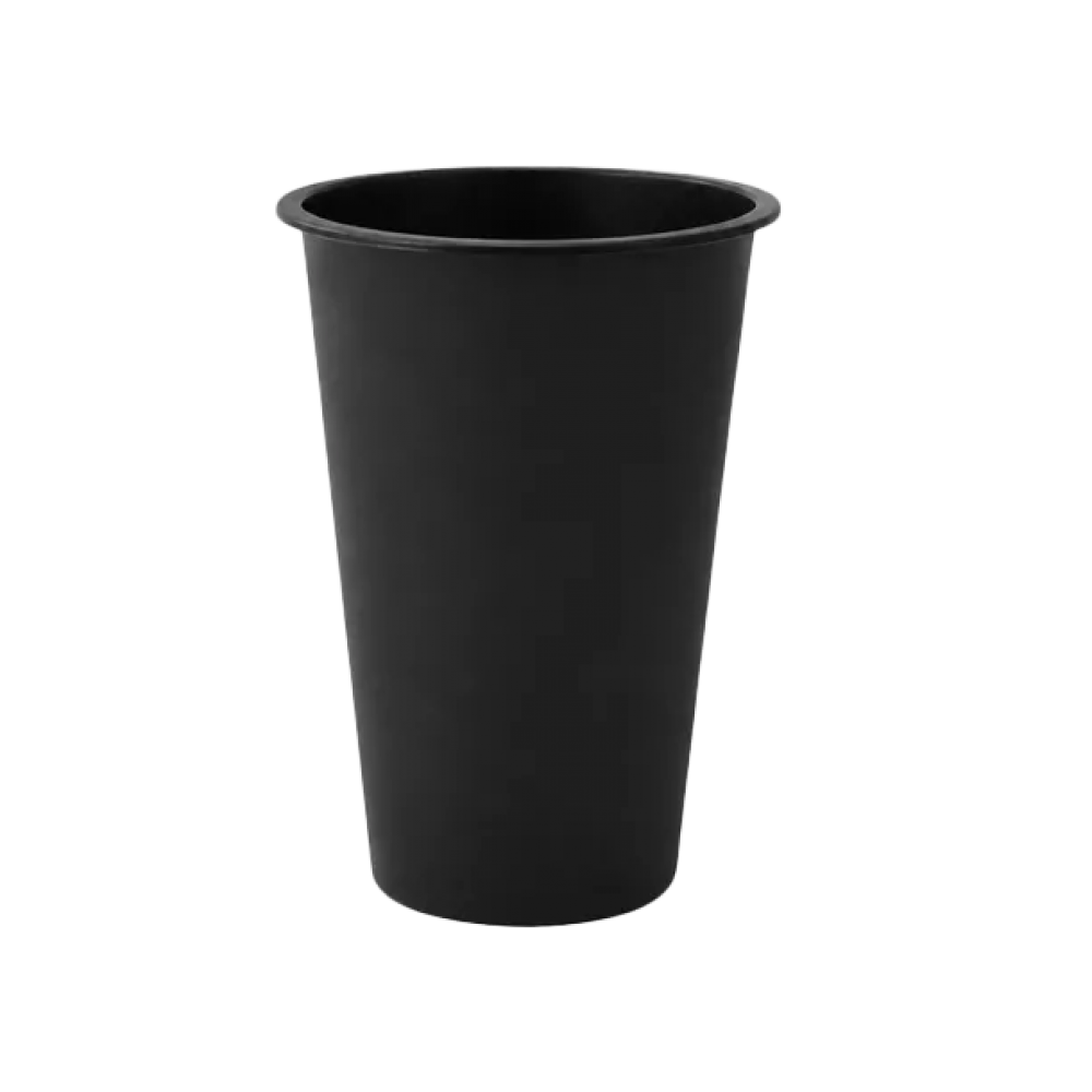 Стакан Bubble Tea 500мл ЧОРНИЙ  Ø90мм (рівне дно) 25шт/уп|500шт/ящ