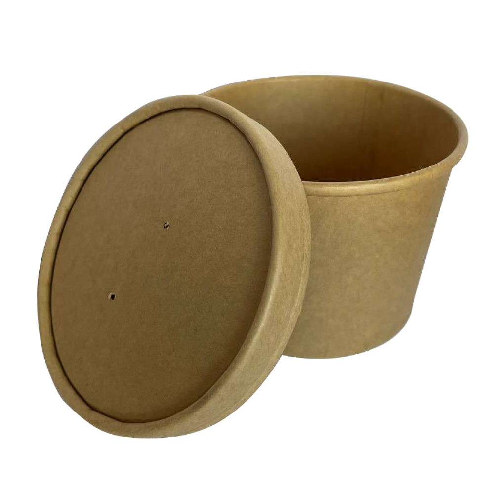 Кришка крафт до супника 580мл D-115мм (25шт/уп|500шт/ящ) HD115KRK