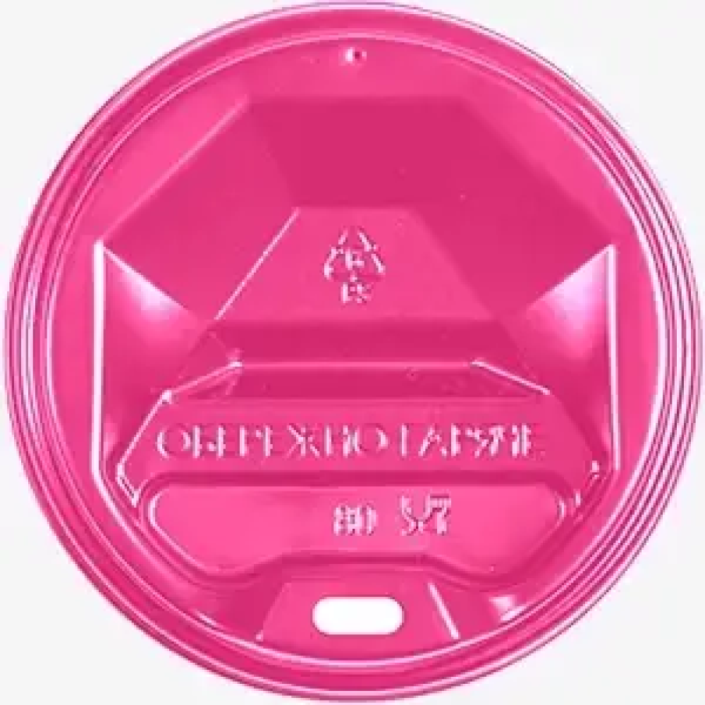Крышка для стакана 91 мм розовая