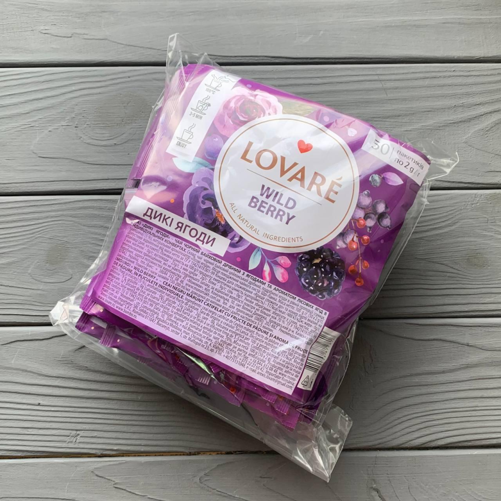 Чай Lovare Дикие ягоды 50*1,5г