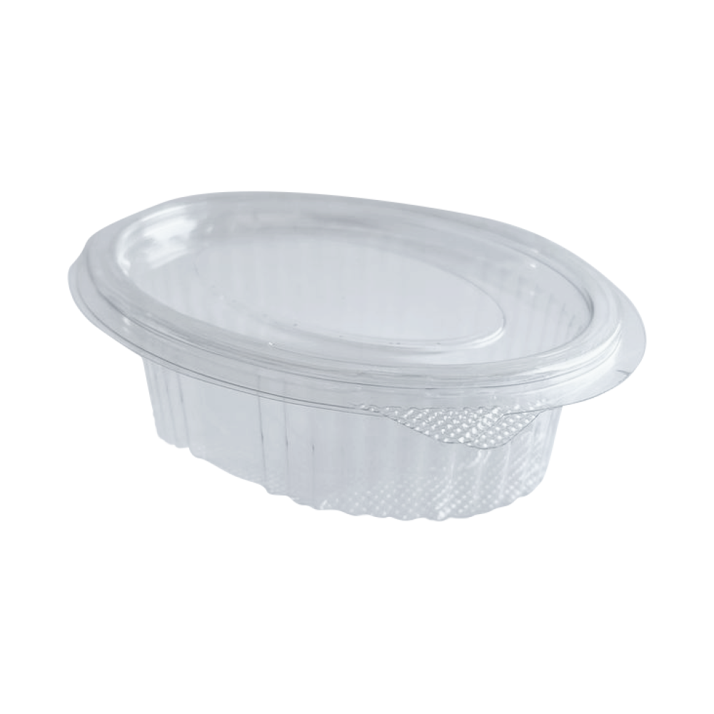 Соусник OVAL 100 мл PET с крышкой (100шт/уп|1000шт/ящ) OVAL100