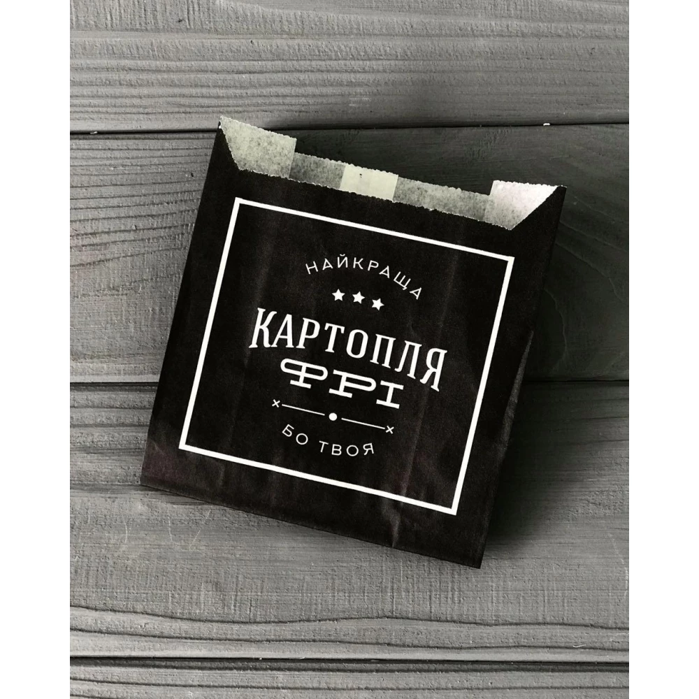 Упаковка для картофеля фри большая (150-200г) 140Ф