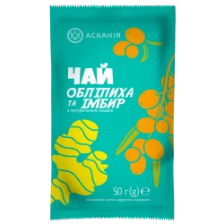 Чай-сашет “Обліпиха та імбир“ 50гр (24шт/ящ)
