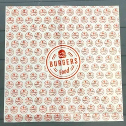 Оберточная бумага Burgers food 320х320 мм 222Ф Оберточная бумага Burgers food 320х320 мм 222Ф