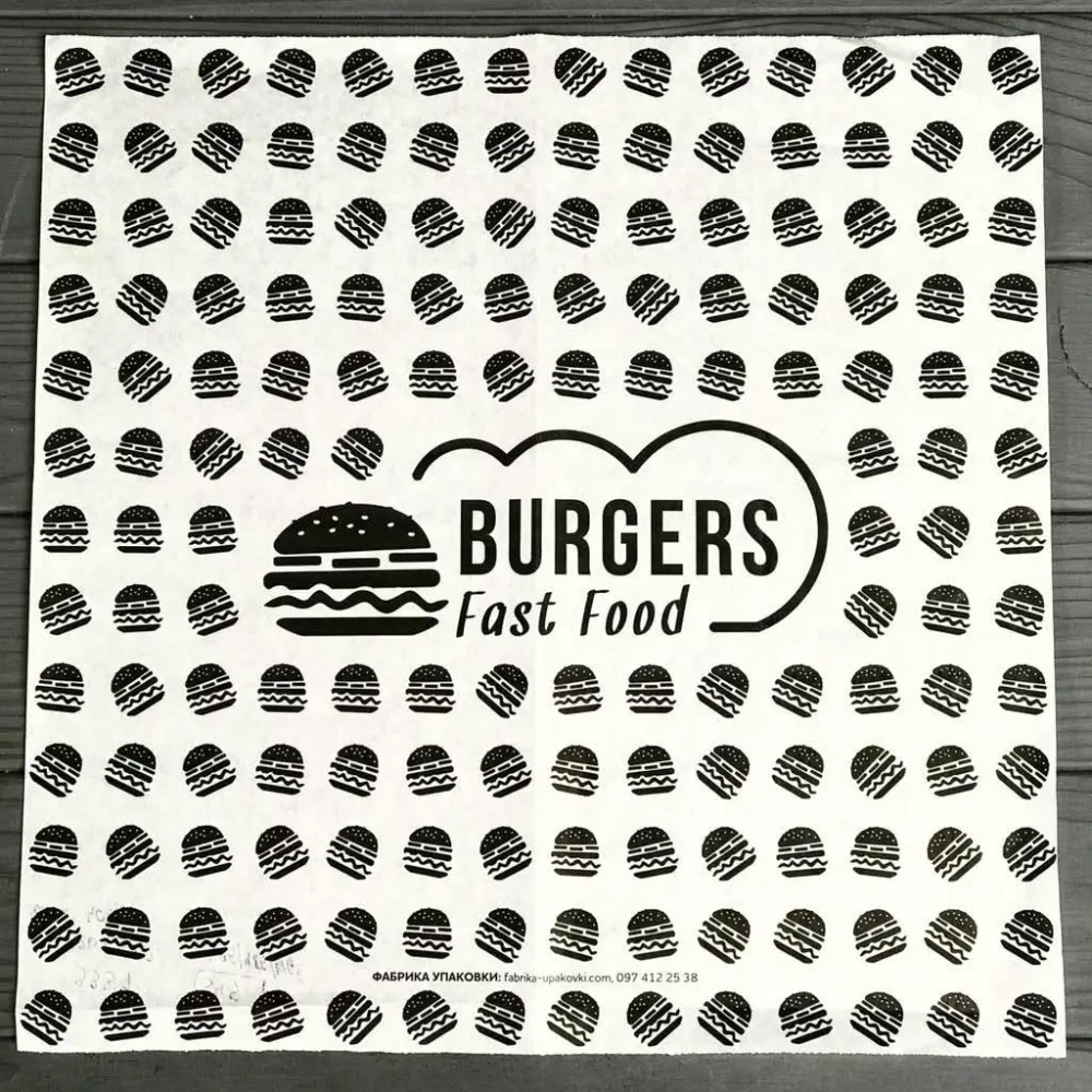Оберточная бумага черная Burgers 320х320 мм 333Ф