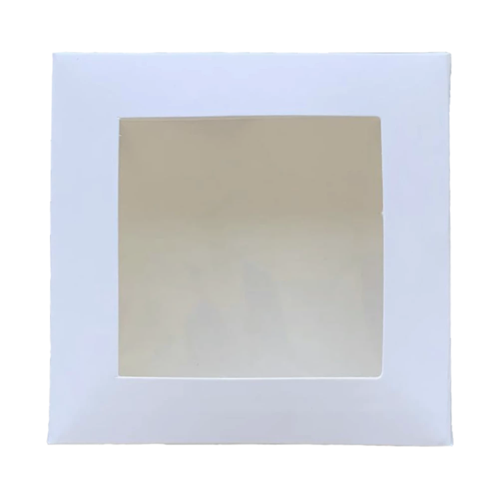 Коробка для цукерок біла 110х110х37 KPK60
