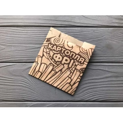 Упаковка для картоплі фрі середня (100-150г) 33Ф