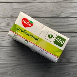 Салфетки Ruta Professional 24х24см 1слой белые (450шт/уп|12уп/ящ)