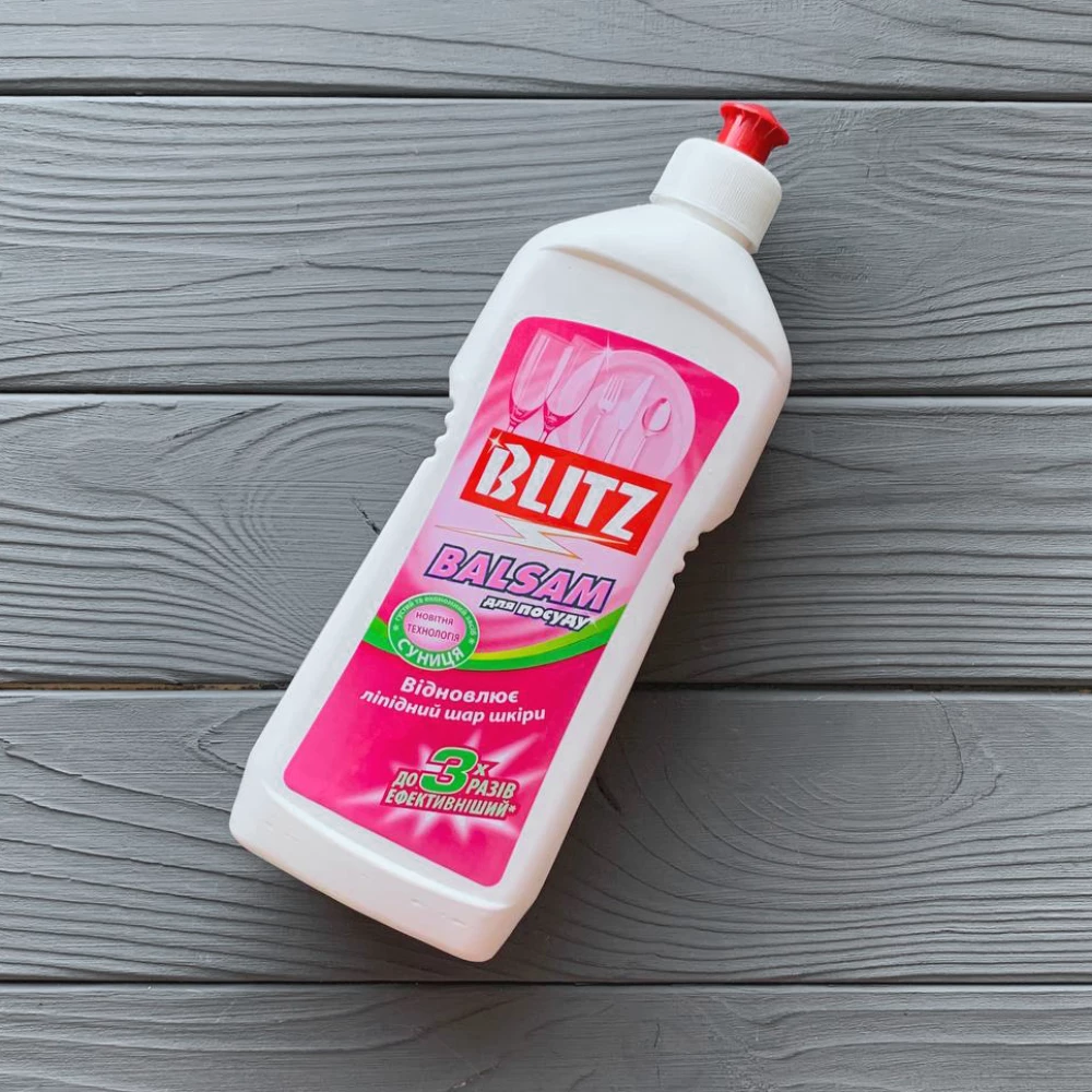 Бальзам гель для мытья посуды ““Blitz Balsam““ 0,5л ПЭ бутылка