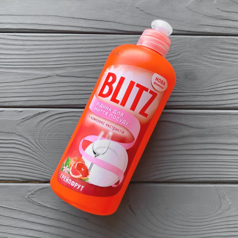 Рідина для миття посуду “Blitz“ Грейпфрут 0,5 л ПЕ пляшка