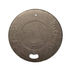Крышка бумажная для стакана черная 80мм (50/1650)