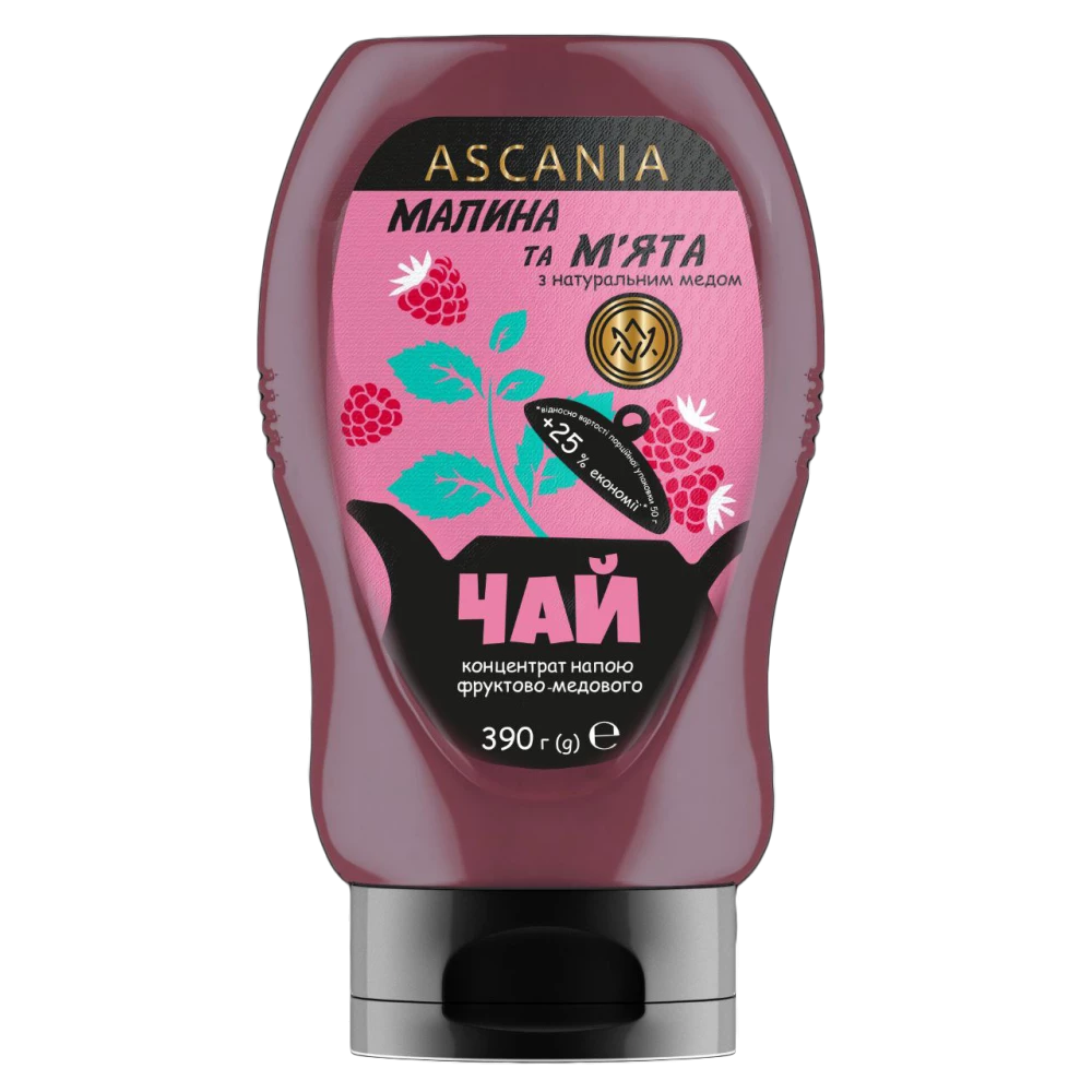 Чай-бутылка Малина-мята 300 мл (400гр)