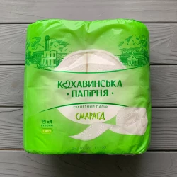 Бумага туалетная “Изумруд“ целлюлоза 2 слой. 4шт/уп
