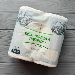 Бумага туалетная “Серебро“ 3слой. целлюлоза 4шт/уп