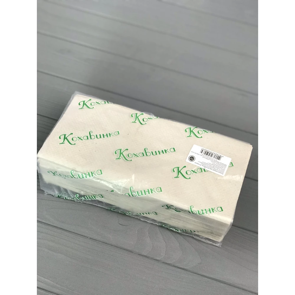 Бумажные полотенца серые Кохавинка Z (200шт)