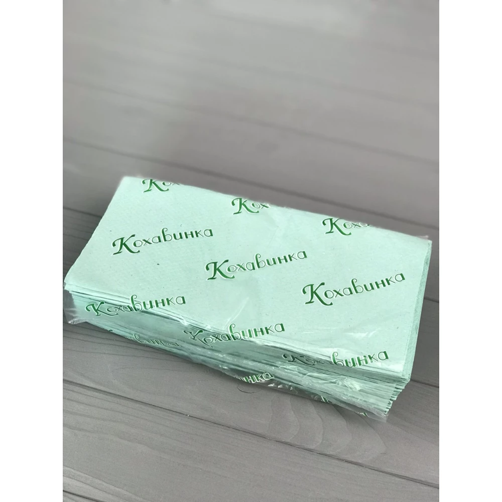 Бумажные полотенца зеленые Кохавинка Z (200шт)