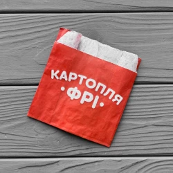 Упаковка для картоплі фрі середня (100-150г) 300Ф