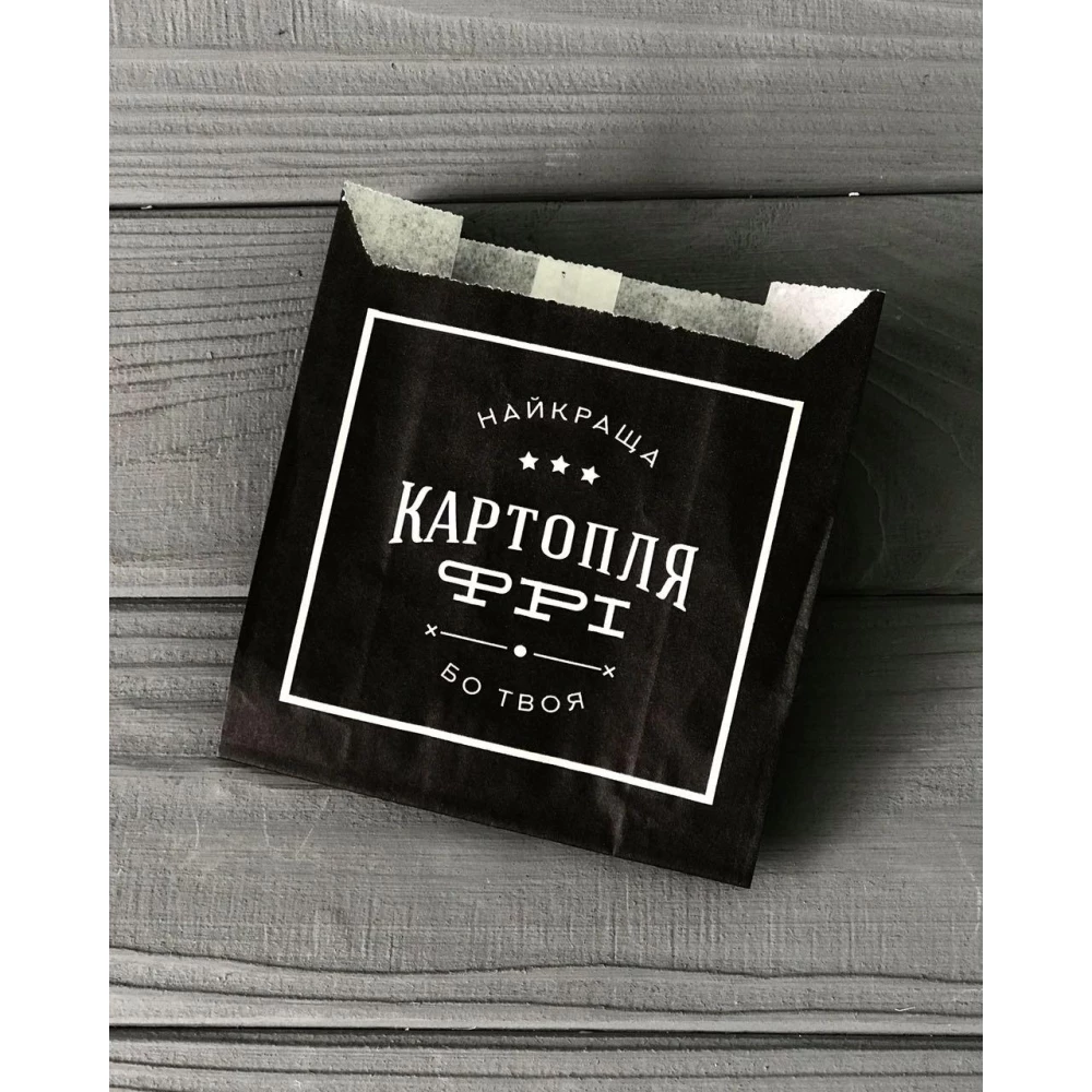 Упаковка для картофеля фри средняя (100 - 150г) 120Ф